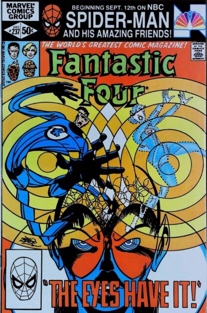 Couverture de FANTASTIC FOUR (1961) #237 - par John Byrne - lecubeacomics.com