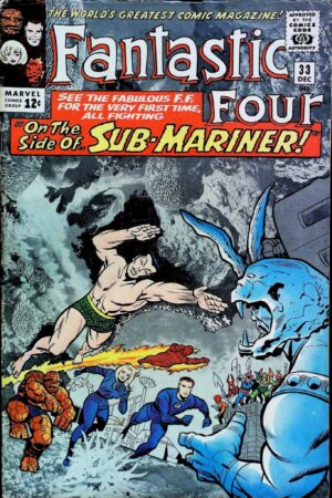 Couverture de FANTASTIC FOUR (1961) #33 - 1ST ATTUMA - par Chic Stone - lecubeacomics.com