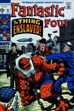 Couverture de FANTASTIC FOUR (1961) #91 - par Jack Kirby - lecubeacomics.com