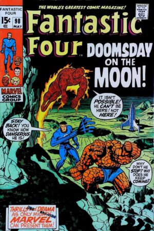 Couverture de FANTASTIC FOUR (1961) #98 - par Jack Kirby - lecubeacomics.com