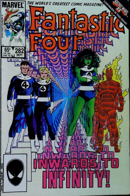 FANTASTIC FOUR (1961) #282 - Marvel - lecubeacomics.com Couverture de FANTASTIC FOUR (1961) #282 - par John Byrne - lecubeacomics.com