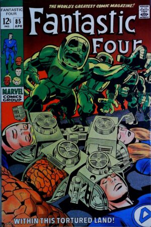 Couverture de FANTASTIC FOUR (1961) #85 - par Jack Kirby - lecubeacomics.com