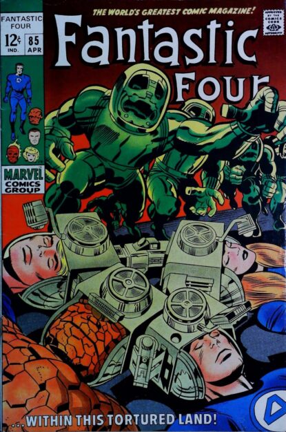 FANTASTIC FOUR (1961) #85 - Marvel - lecubeacomics.com Couverture de FANTASTIC FOUR (1961) #85 - par Jack Kirby - lecubeacomics.com