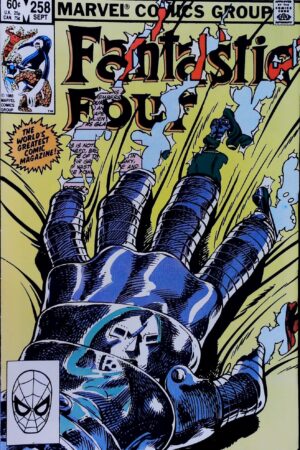 Couverture de FANTASTIC FOUR (1961) #258 - par John Byrne - lecubeacomics.com