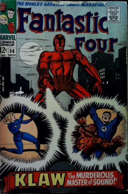 FANTASTIC FOUR (1961) #56 - Marvel - lecubeacomics.com Couverture de FANTASTIC FOUR (1961) #56 - par Jack Kirby - lecubeacomics.com