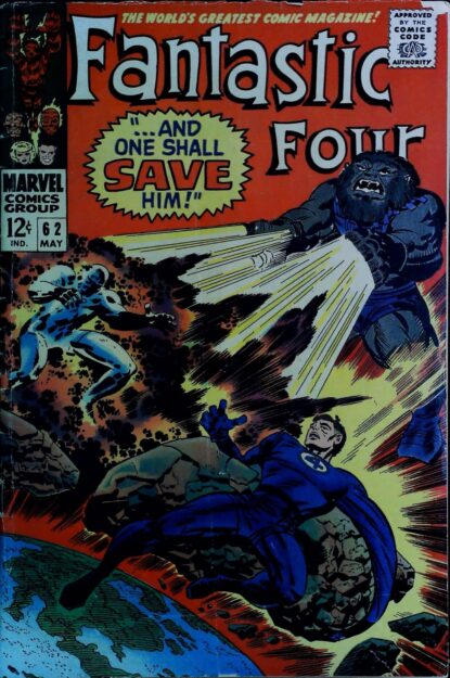 FANTASTIC FOUR (1961) #62 - Marvel - lecubeacomics.com Couverture de FANTASTIC FOUR (1961) #62 - par Frank Giacoia - lecubeacomics.com