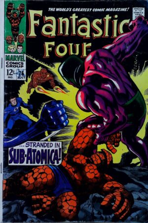 Couverture de FANTASTIC FOUR (1961) #76 - par Jack Kirby - lecubeacomics.com