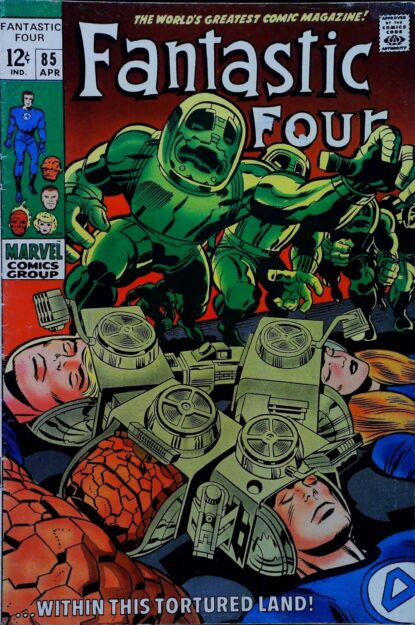 FANTASTIC FOUR (1961) #85 - Marvel - lecubeacomics.com Couverture de FANTASTIC FOUR (1961) #85 - par Jack Kirby - lecubeacomics.com