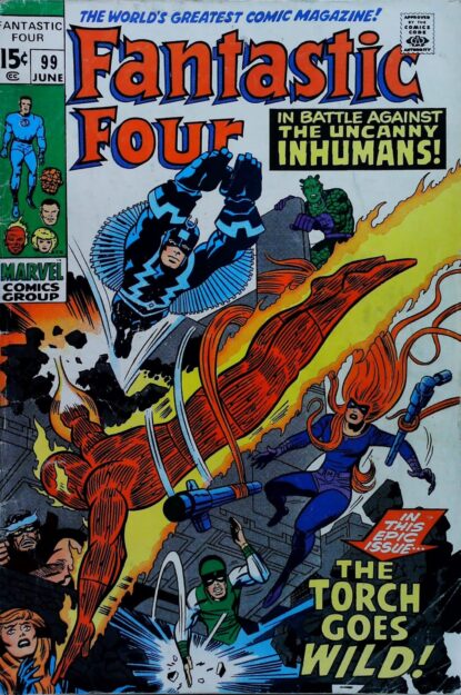 FANTASTIC FOUR (1961) #99 - Marvel - lecubeacomics.com Couverture de FANTASTIC FOUR (1961) #99 - par Frank Giacoia - lecubeacomics.com