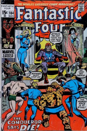 Couverture de FANTASTIC FOUR (1961) #104 - par John Romita - lecubeacomics.com