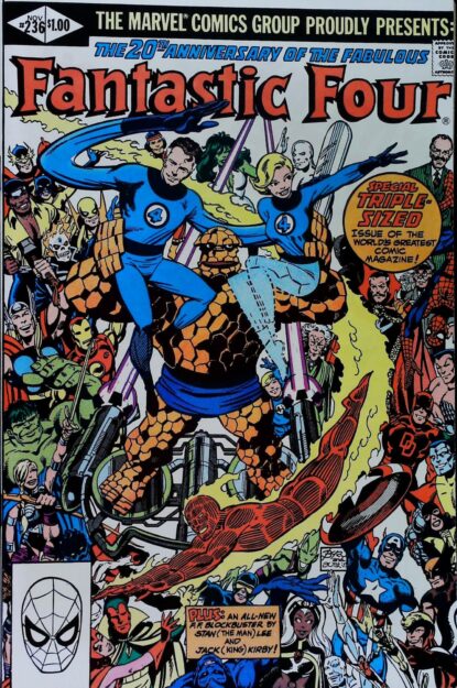 FANTASTIC FOUR (1961) #236 - Marvel - lecubeacomics.com Couverture de FANTASTIC FOUR (1961) #236 - par John Byrne - lecubeacomics.com