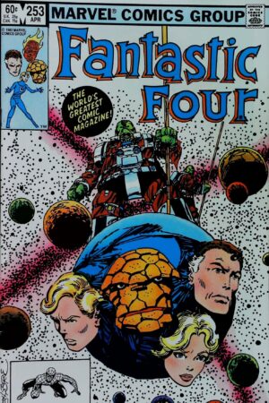 Couverture de FANTASTIC FOUR (1961) #253 - par John Byrne - lecubeacomics.com