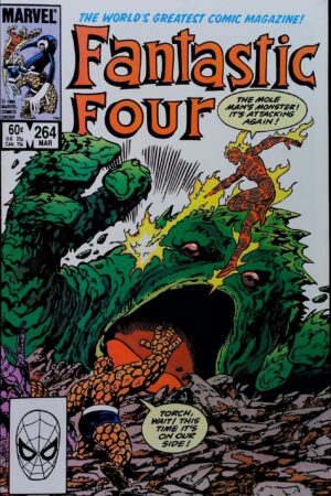 Couverture de FANTASTIC FOUR (1961) #264 - par John Byrne - lecubeacomics.com