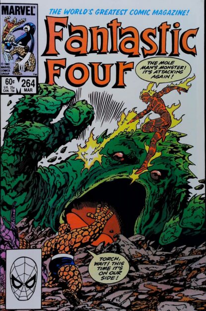 Couverture de FANTASTIC FOUR (1961) #264 - par John Byrne - lecubeacomics.com