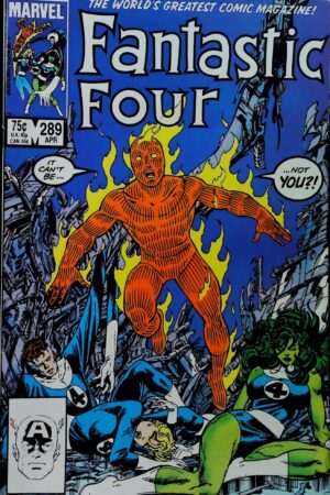 Couverture de FANTASTIC FOUR (1961) #289 - par John Byrne - lecubeacomics.com