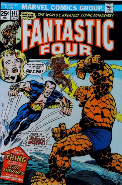 FANTASTIC FOUR (1961) #147 - Marvel - lecubeacomics.com Couverture de FANTASTIC FOUR (1961) #147 - par Rich Buckler - lecubeacomics.com