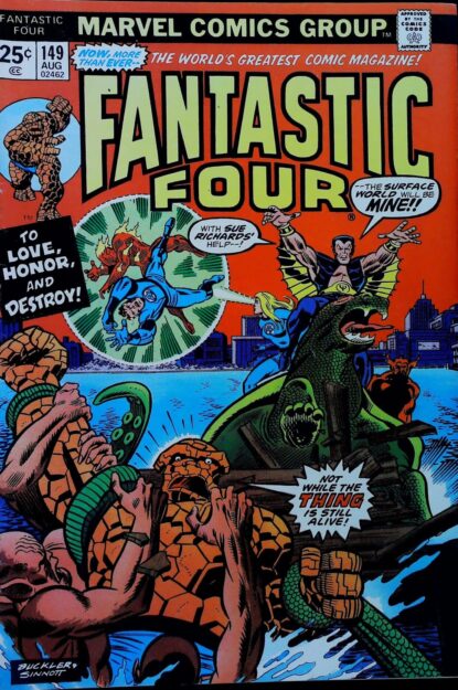 FANTASTIC FOUR (1961) #149 - Marvel - lecubeacomics.com Couverture de FANTASTIC FOUR (1961) #149 - par Rich Buckler - lecubeacomics.com