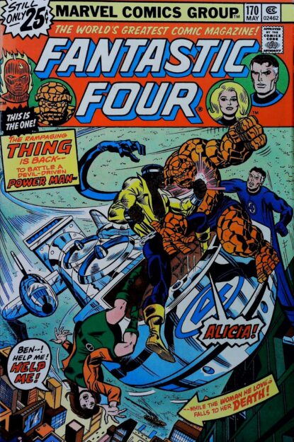 FANTASTIC FOUR (1961) #170 - Marvel - lecubeacomics.com Couverture de FANTASTIC FOUR (1961) #170 - par Ed Hannigan - lecubeacomics.com
