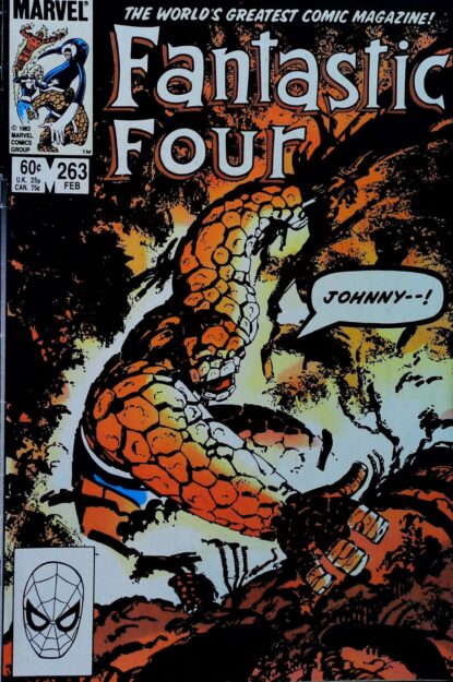 FANTASTIC FOUR (1961) #263 - Marvel - lecubeacomics.com Couverture de FANTASTIC FOUR (1961) #263 - par John Byrne - lecubeacomics.com