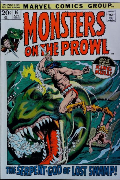 Couverture de MONSTERS ON THE PROWL (1971) #16 - par John Severin - lecubeacomics.com