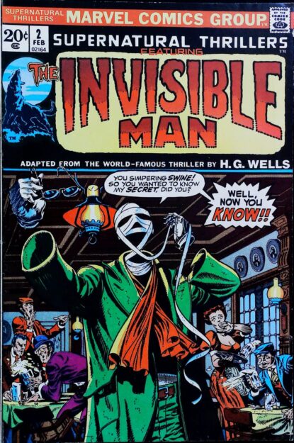 Couverture de SUPERNATURAL THRILLERS (1972) #2 - par Jim Steranko - lecubeacomics.com