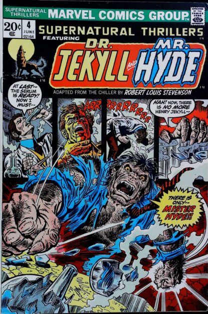 Couverture de SUPERNATURAL THRILLERS (1972) #4 - par Ron Wilson - lecubeacomics.com