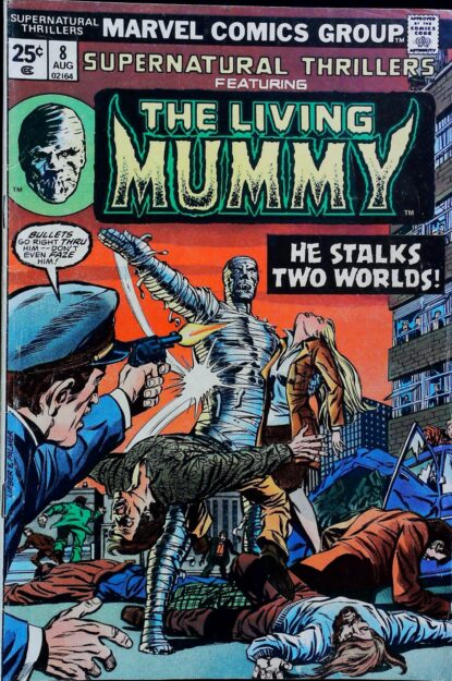 Couverture de SUPERNATURAL THRILLERS (1972) #8 - par Larry Lieber - lecubeacomics.com