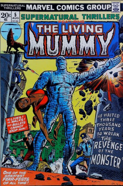 SUPERNATURAL THRILLERS (1972) #5 - Marvel - lecubeacomics.com Couverture de SUPERNATURAL THRILLERS (1972) #5 - par Rich Buckler - lecubeacomics.com