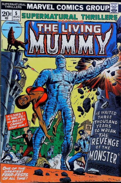 SUPERNATURAL THRILLERS (1972) #5 - Marvel - lecubeacomics.com Couverture de SUPERNATURAL THRILLERS (1972) #5 - par Rich Buckler - lecubeacomics.com