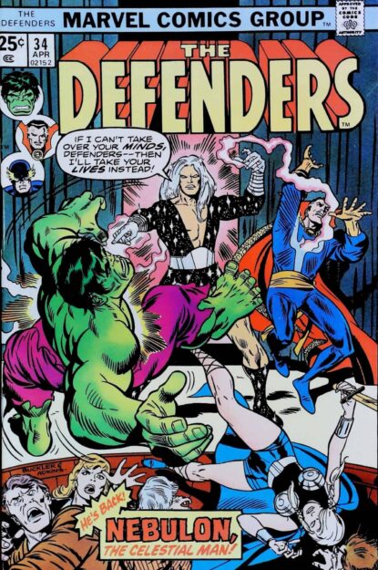 Couverture de DEFENDERS (1972) #34 - par Rich Buckler - lecubeacomics.com