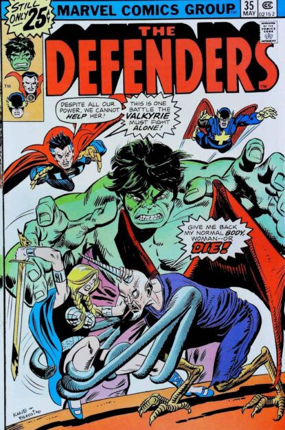 Couverture de DEFENDERS (1972) #35 - par Gil Kane - lecubeacomics.com
