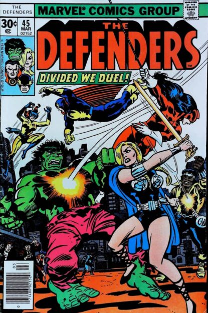 Couverture de DEFENDERS (1972) #45 - par Jack Kirby - lecubeacomics.com