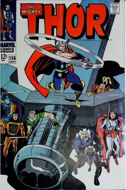 Couverture de THOR (1962) #156 - par Jack Kirby - lecubeacomics.com