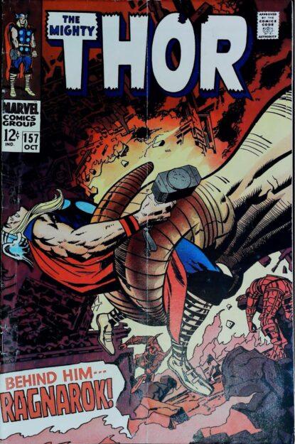 THOR (1962) #157 - Marvel - lecubeacomics.com Couverture de THOR (1962) #157 - par Jack Kirby - lecubeacomics.com