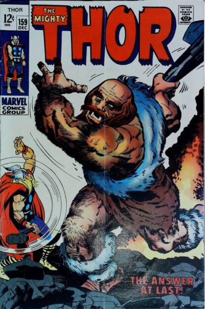 THOR (1962) #159 - Marvel - lecubeacomics.com Couverture de THOR (1962) #159 - par Jack Kirby - lecubeacomics.com