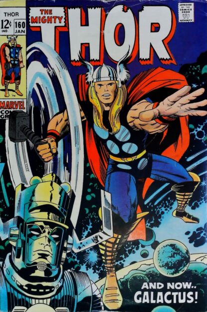 Couverture de THOR (1962) #160 - par Jack Kirby - lecubeacomics.com