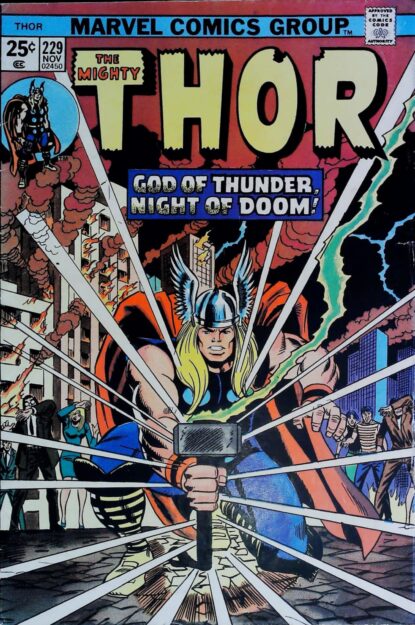 Couverture de THOR (1962) #229 - par Ron Wilson - lecubeacomics.com