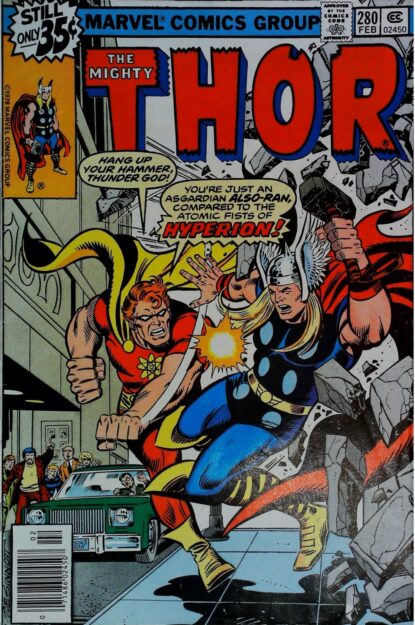 Couverture de THOR (1962) #280 - par Joe Sinnott - lecubeacomics.com