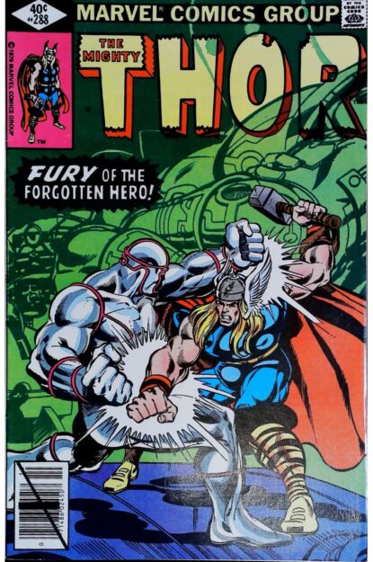 Couverture de THOR (1962) #288 - par Keith Pollard - lecubeacomics.com
