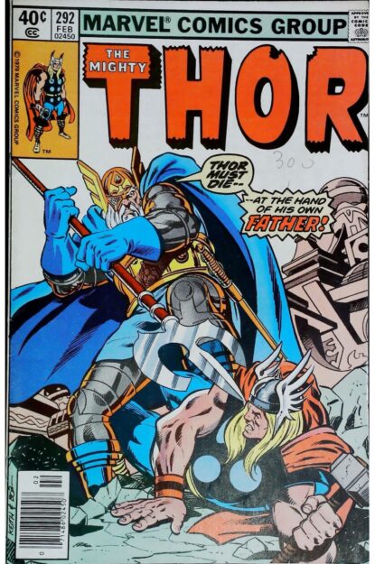 Couverture de THOR (1962) #292 - par Keith Pollard - lecubeacomics.com