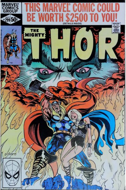 Couverture de THOR (1962) #299 - par Keith Pollard - lecubeacomics.com