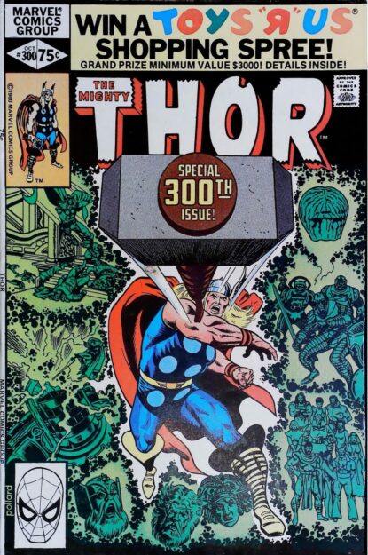 Couverture de THOR (1962) #300 - par Keith Pollard - lecubeacomics.com