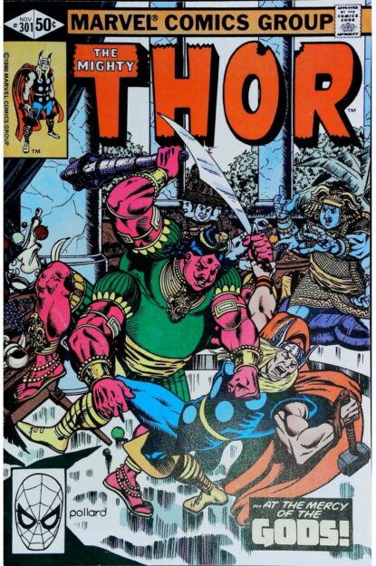 Couverture de THOR (1962) #301 - par Keith Pollard - lecubeacomics.com