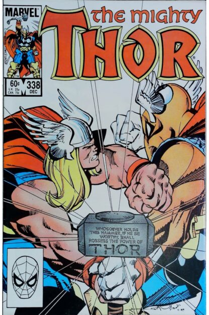 Couverture de THOR (1962) #338 - par Walter Simonson - lecubeacomics.com