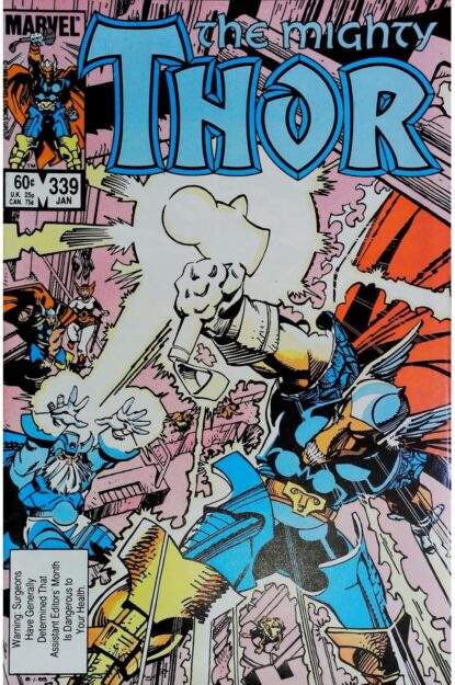 Couverture de THOR (1962) #339 - par Walter Simonson - lecubeacomics.com
