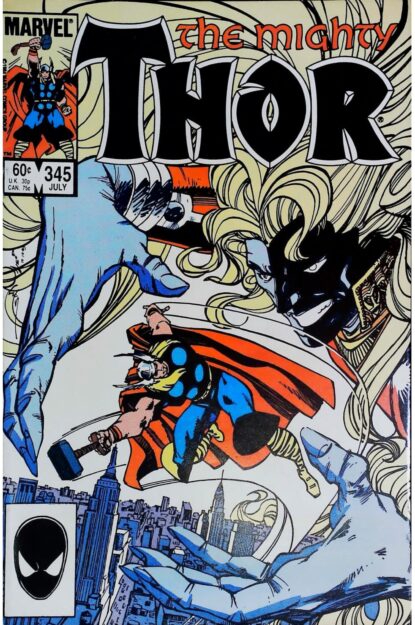 THOR (1962) #345 - Marvel - lecubeacomics.com Couverture de THOR (1962) #345 - par Walter Simonson - lecubeacomics.com