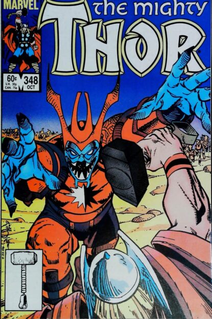 THOR (1962) #348 - Marvel - lecubeacomics.com Couverture de THOR (1962) #348 - par Walter Simonson - lecubeacomics.com