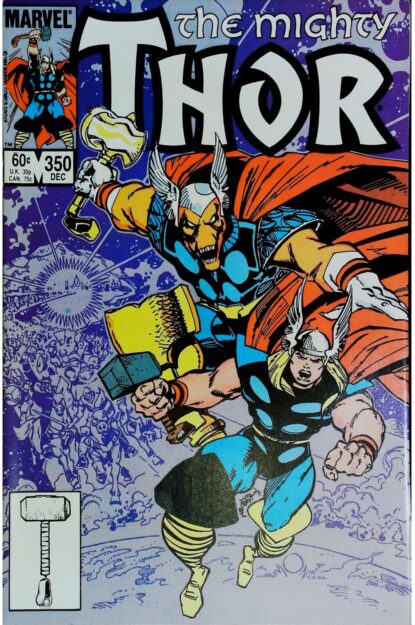 Couverture de THOR (1962) #350 - par Walter Simonson - lecubeacomics.com