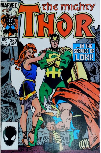 THOR (1962) #359 - Marvel - lecubeacomics.com Couverture de THOR (1962) #359 - par Walter Simonson - lecubeacomics.com