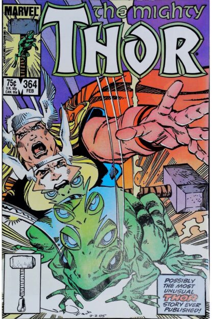 Couverture de THOR (1962) #364 - par Walter Simonson - lecubeacomics.com